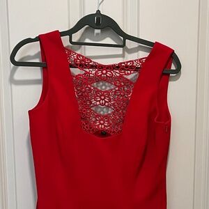 Vintage Tahari Semi-Formal Dress, Red